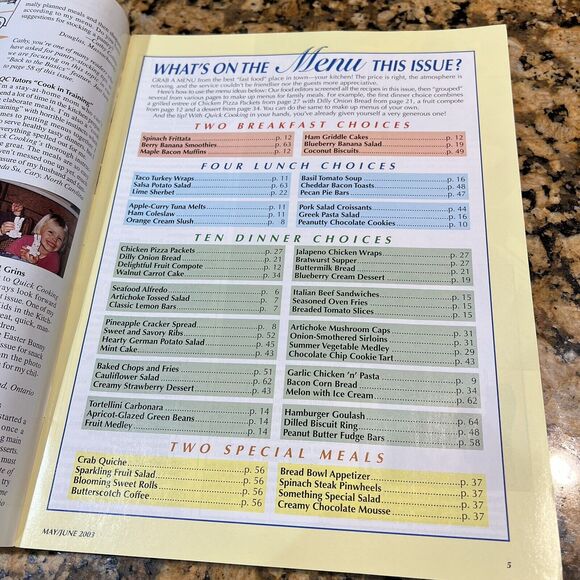 Lot Of Taste Of Homes Quick Cooking Back Issues Recipes Magazines 2003 set Of 6 - Picture 7 of 13